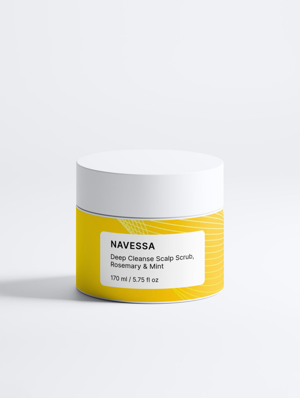 Deep cleanse rosemary and mint scalp scrub for natural hair care and healthy scalp.