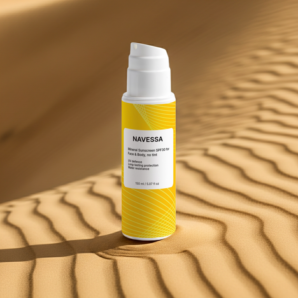 Mineral Sunscreen SPF30 – Face & Body, No-Tint 150ml