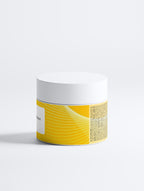 Icelandic Volcano scrub texture with volcanic sand, creamy exfoliant for radiant skin.